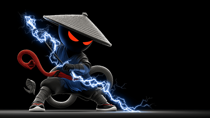 Lightning Ninja Warrior Dark Fantasy 4K Wallpaper - Fantasy Wallpaper desktop Wallpaper | Picmaze