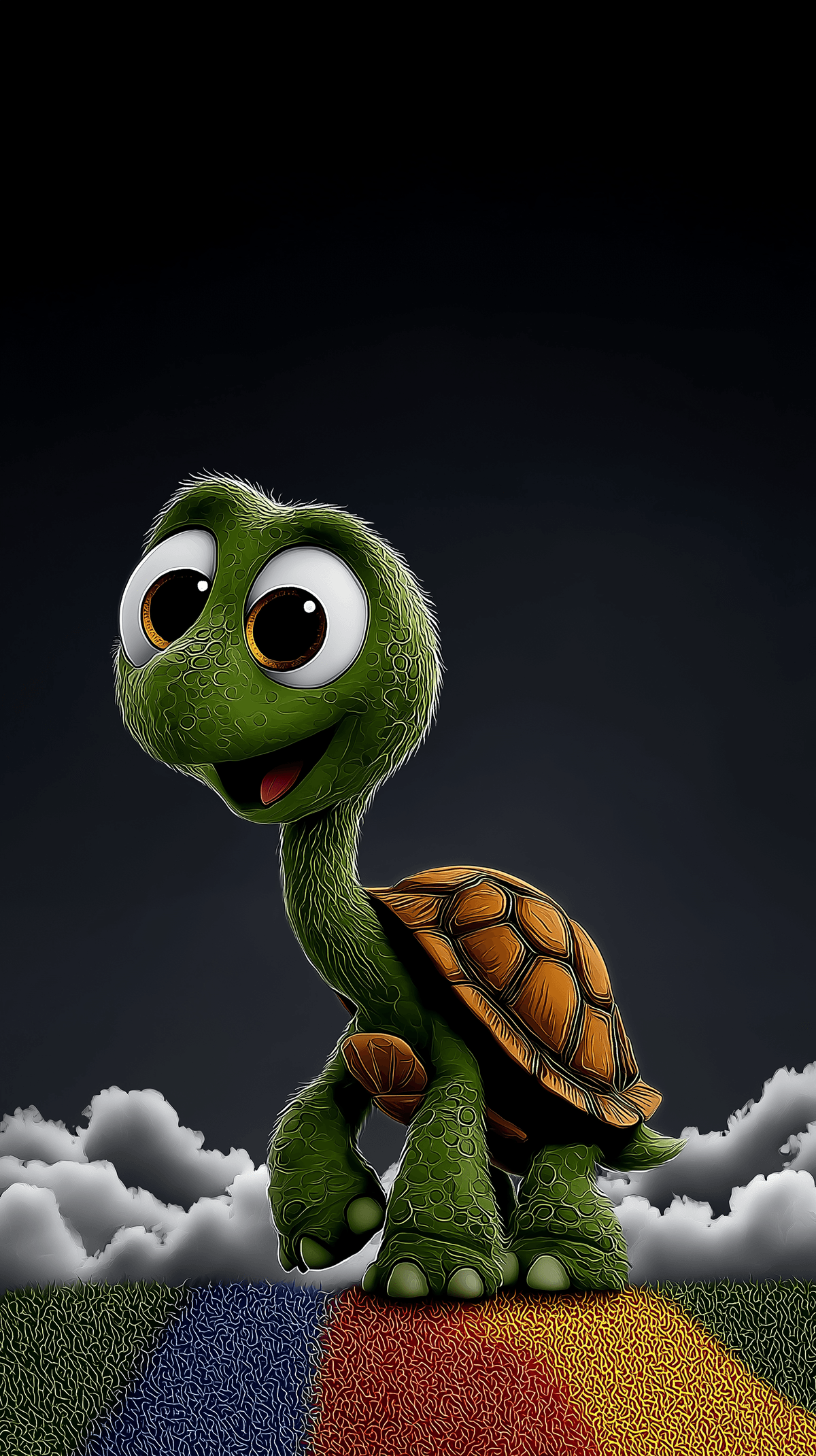 Cute Cartoon Turtle Wallpaper 4K for Phone & Desktop wallpaper - NATURE | Picmaze