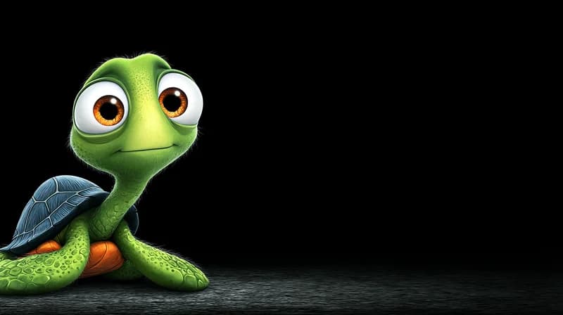 Cute Turtle Orange Eyes 4K Desktop Wallpaper HD Minimal - pc wallpapers desktop Wallpaper | Picmaze