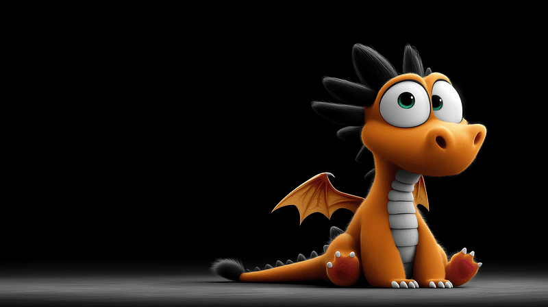 Cute Orange Baby Dragon 4K Desktop Wallpaper - Desktop Wallpapers  desktop Wallpaper | Picmaze