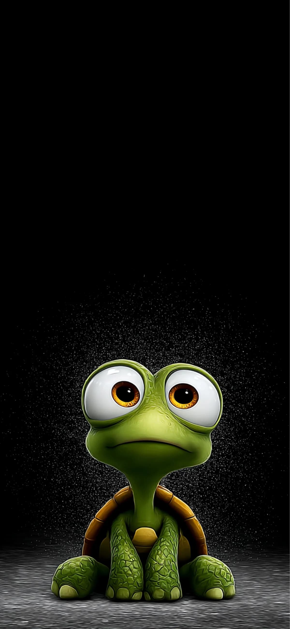 Cute Turtle Orange Eyes 4K Wallpaper HD Dark Background wallpaper - ios wallpapers | Picmaze