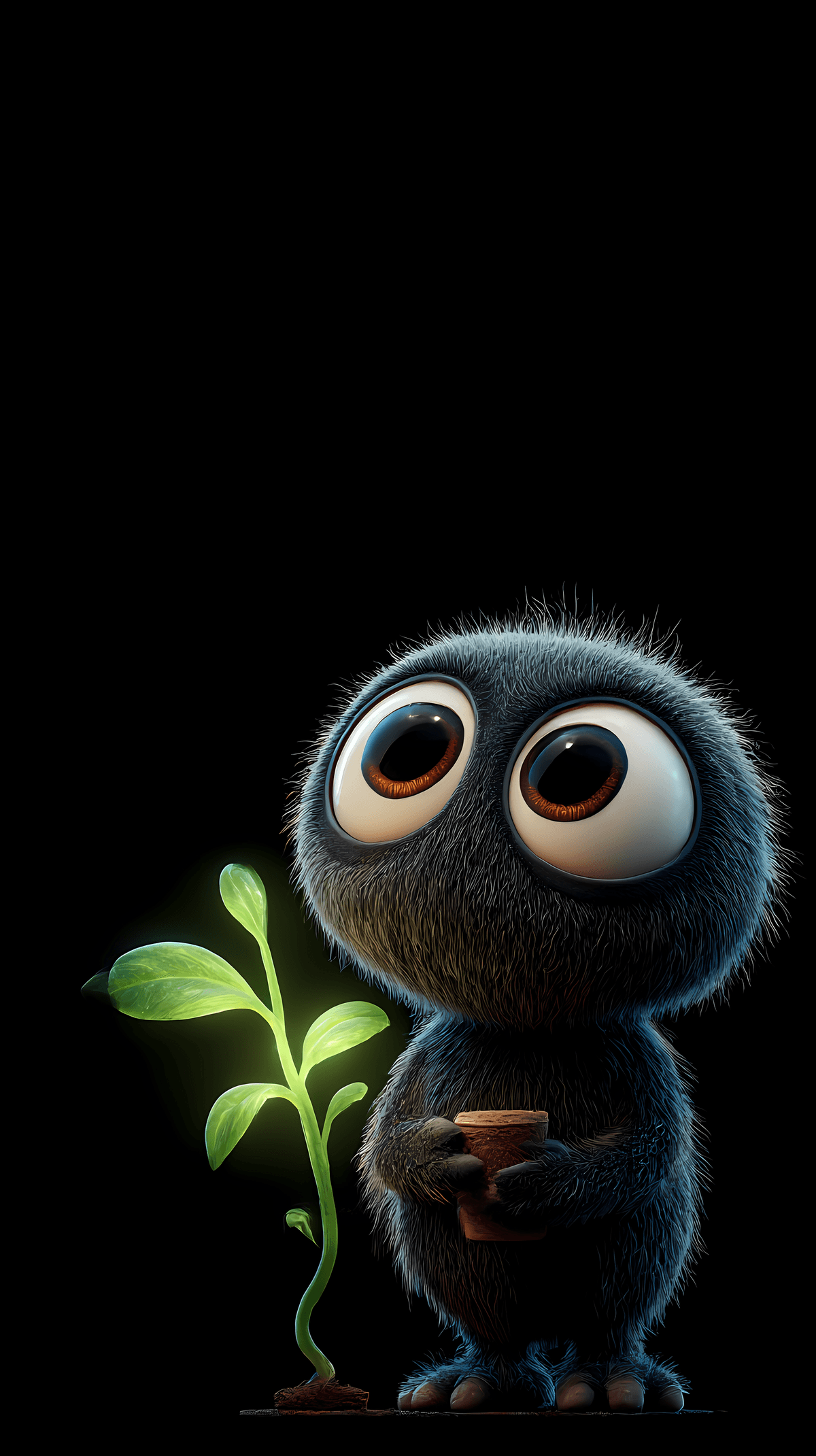 Cute 3D Creature with Glowing Plant Wallpaper wallpaper - 3D Wallpaper | Picmaze
