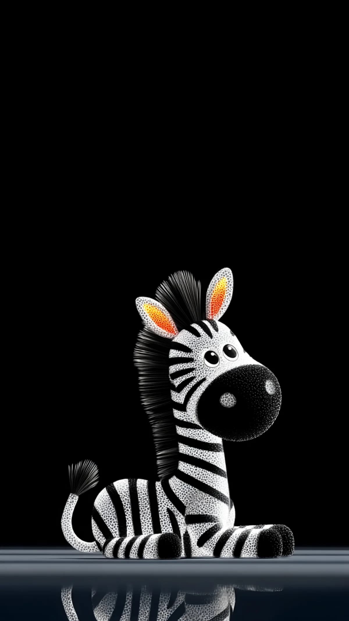 Cute Sitting Zebra Wallpaper with Soft Texture Dark Theme wallpaper - Zebra wallpapers | Picmaze