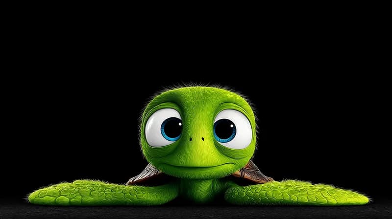 Cute Turtle Wide 4K Desktop Wallpaper HD Minimal Dark - pc wallpapers desktop Wallpaper | Picmaze