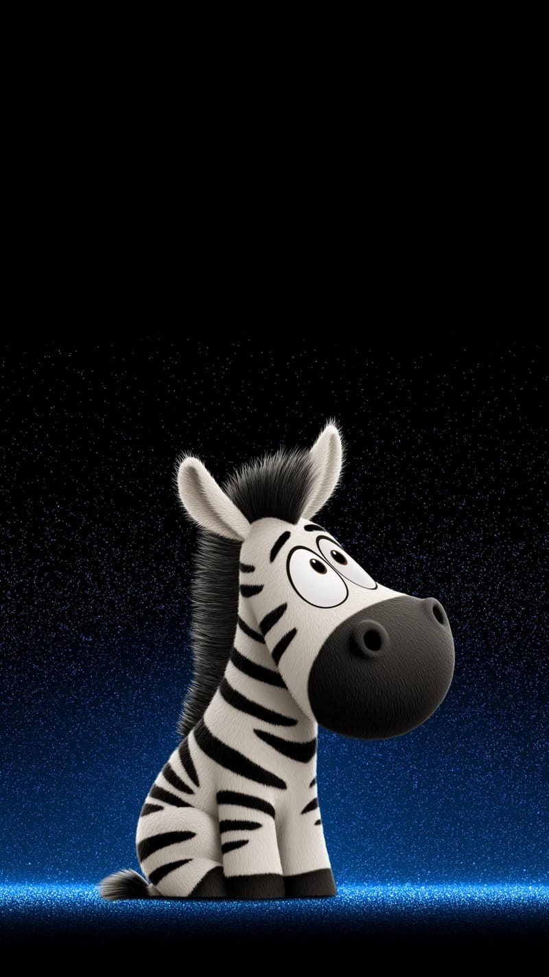 Cute Zebra Wallpaper with Starry Night Blue Background - Zebra wallpapers mobile Wallpaper | Picmaze