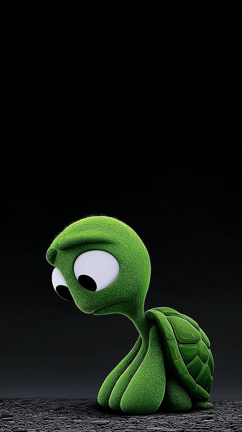 Moody Lonely Turtle Dark Minimal Aesthetic Wallpaper - Turtle mobile Wallpaper | Picmaze
