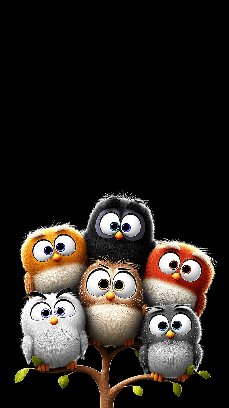 Cute 3D Cartoon Owls Wallpaper – Adorable Animal HD Background - 3D Wallpaper mobile Wallpaper | Picmaze