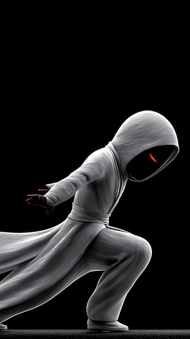 White Ninja Stealth Run Red Eyes 4K HD Wallpaper - Ninja Wallpapers  mobile Wallpaper | Picmaze