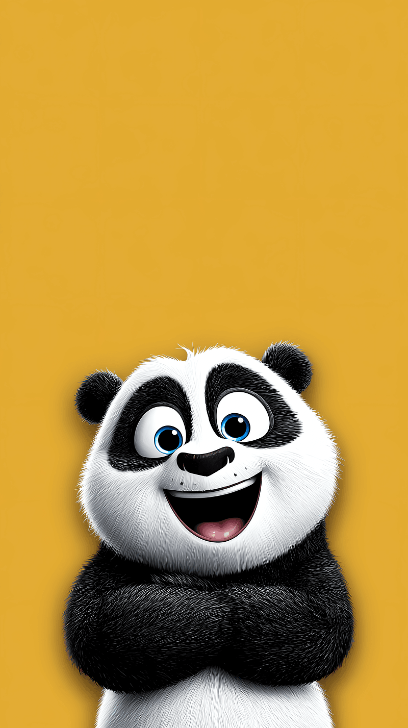 Happy Cute Panda Mobile Wallpaper 4K - Panda Wallpapers mobile Wallpaper | Picmaze