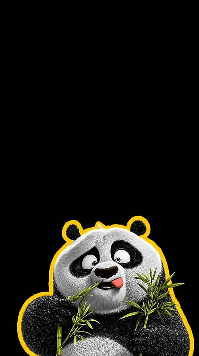 Funny Panda Eating Bamboo Wallpaper – Cute Cartoon Panda Android Background - Panda Wallpapers mobile Wallpaper | Picmaze
