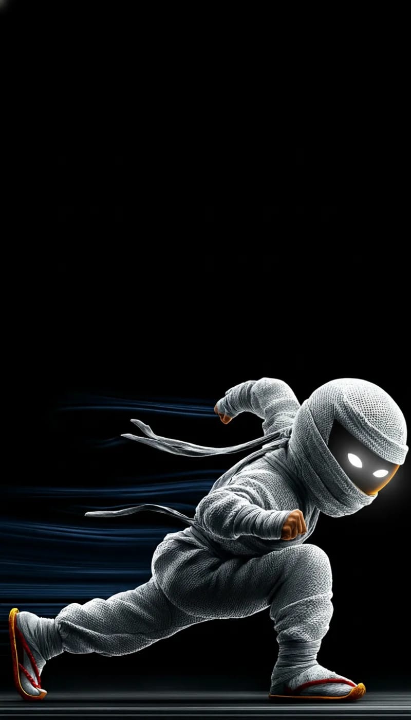 Dynamic White Ninja Speed Motion 4K HD Wallpaper - Ninja Wallpapers  mobile Wallpaper | Picmaze