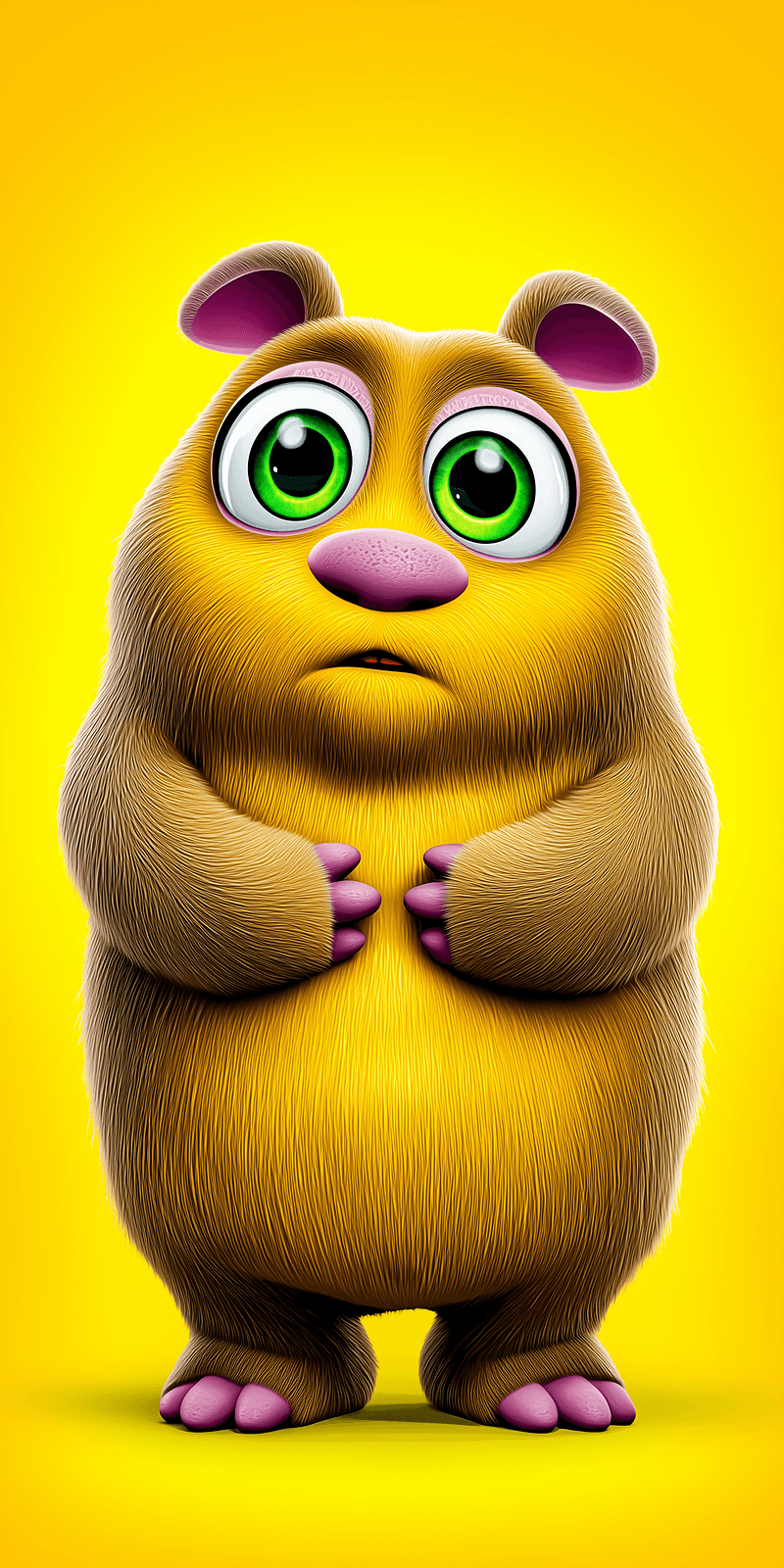 Cute 3D Furry Cartoon Hamster Wallpaper – Colorful HD Background - 3D Wallpaper mobile Wallpaper | Picmaze