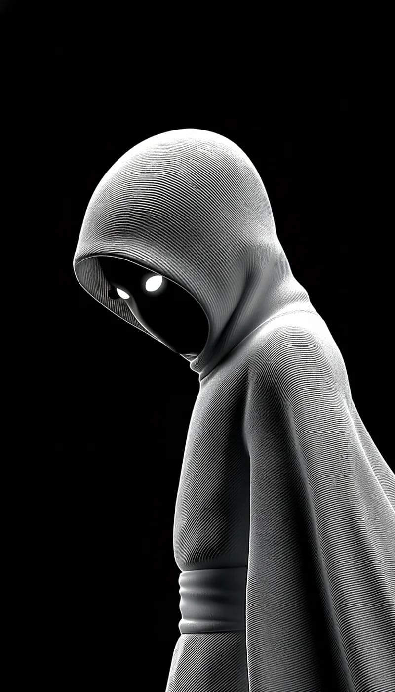 Minimal White Ninja Portrait Dark 4K HD Wallpaper - Ninja Wallpapers  mobile Wallpaper | Picmaze