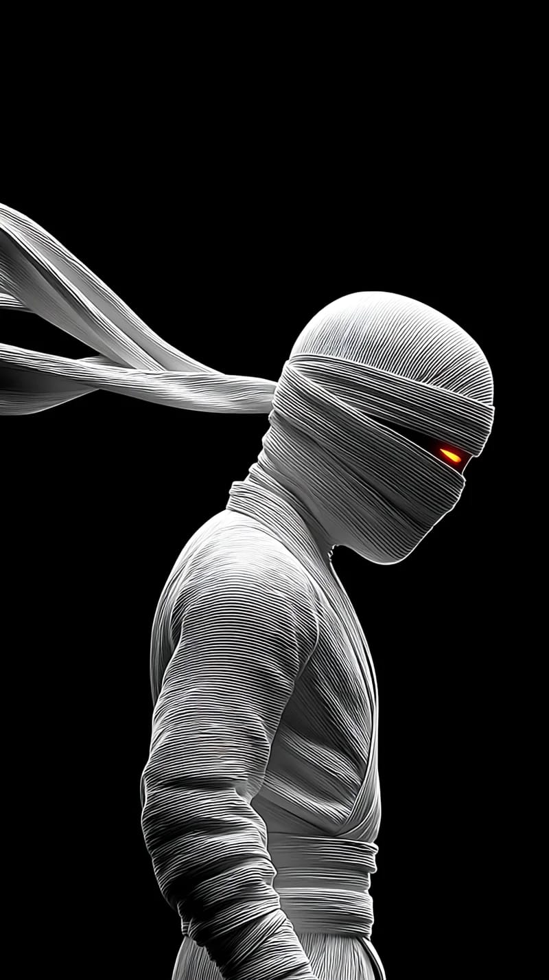 White Ninja Side Profile Red Eye 4K HD Wallpaper - Ninja Wallpapers  mobile Wallpaper | Picmaze