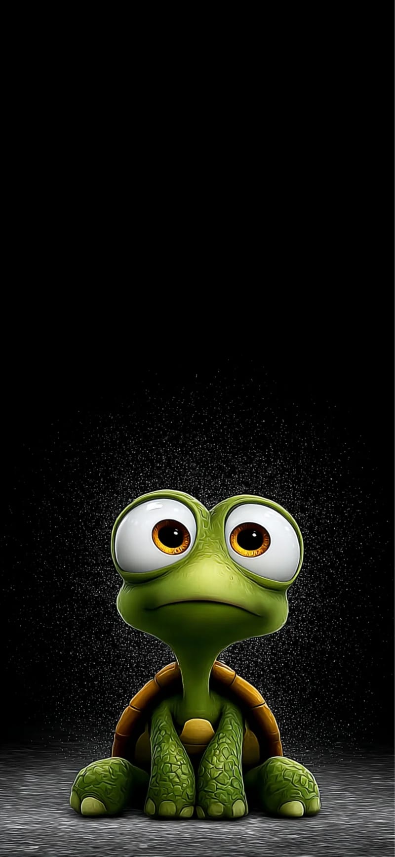 Cute Turtle Orange Eyes 4K Wallpaper HD Dark Background - ios wallpapers mobile Wallpaper | Picmaze
