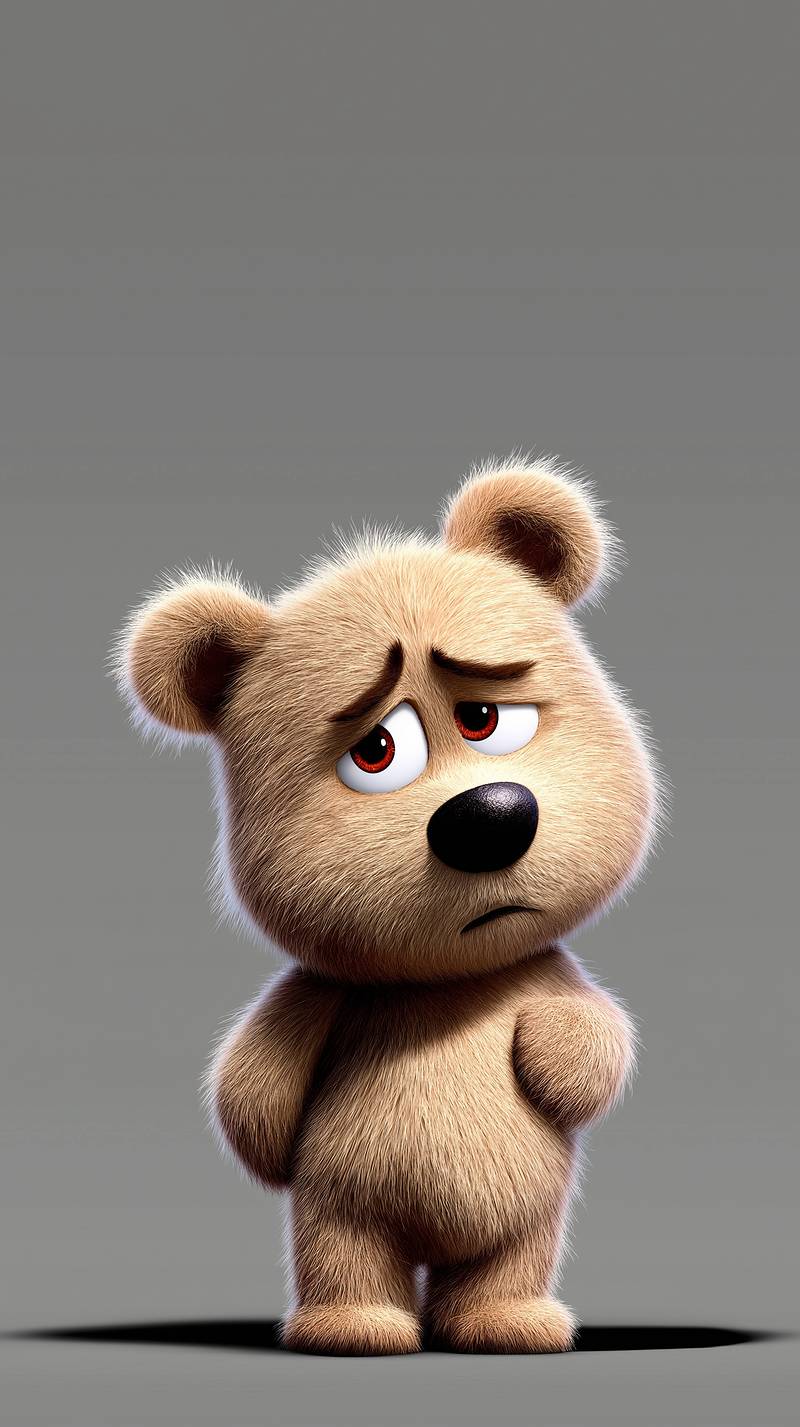 Cute Sad Teddy Bear Mobile Wallpaper - Fantasy Wallpaper mobile Wallpaper | Picmaze
