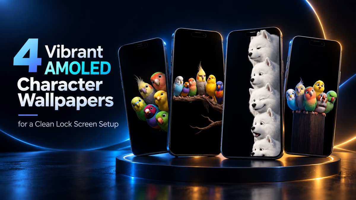 4 Vibrant AMOLED Character Wallpapers for a Clean Lock Screen Setup blog cover