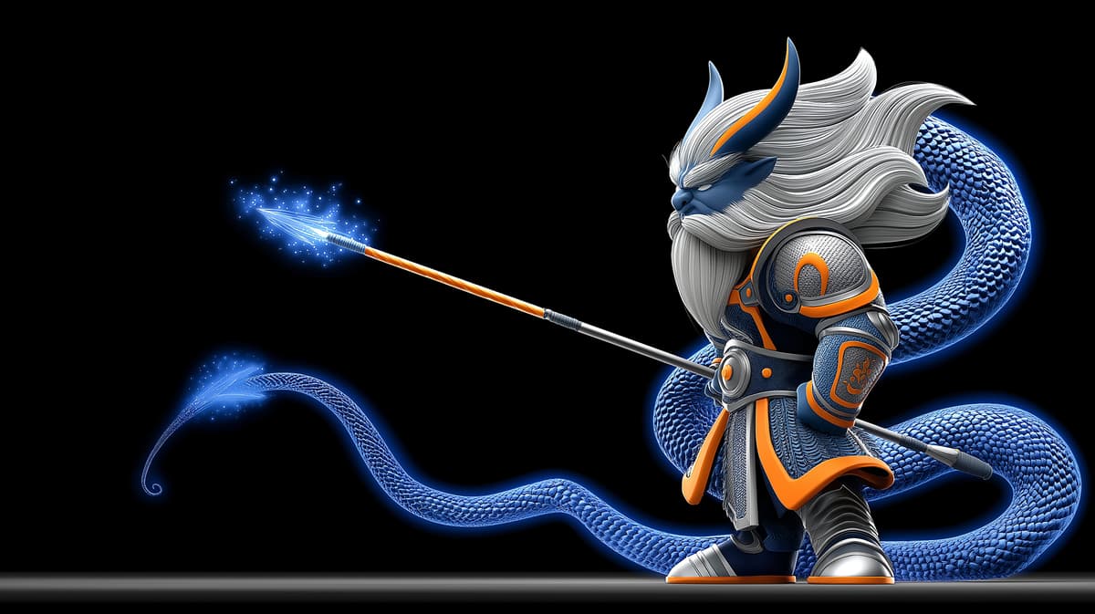 Blue Dragon Spear Warrior 4K Fantasy Wallpaper wallpaper - Fantasy Wallpaper | Picmaze