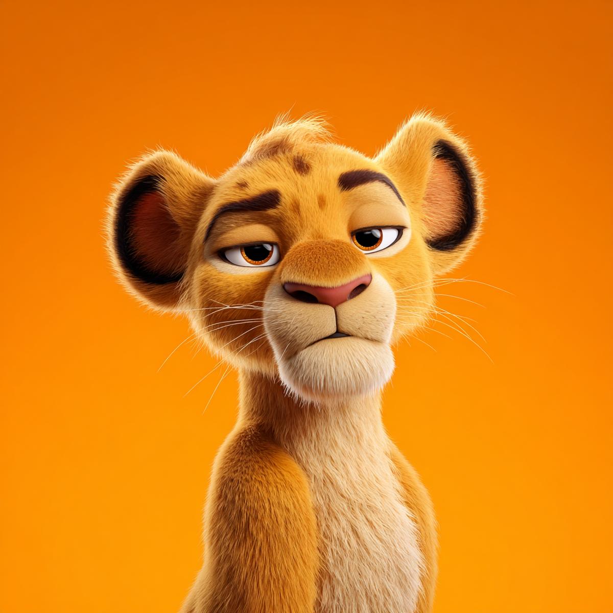 Cute 3D Baby Lion Profile Picture – Expressive Cartoon Character wallpaper - profile-pictures | Picmaze
