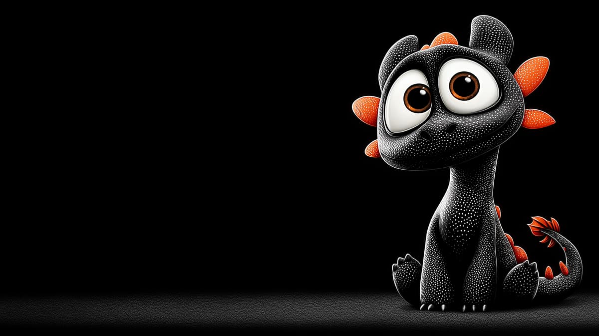 Cute Black Baby Dragon Fantasy Desktop Wallpaper 4K wallpaper - Fantasy Wallpaper | Picmaze