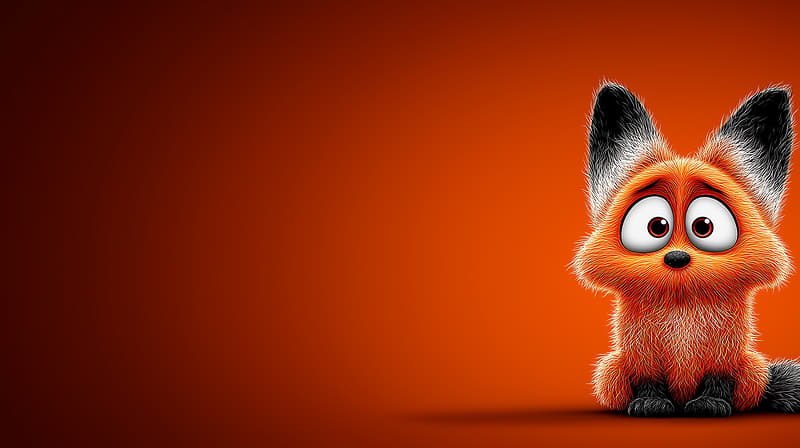 Cute Orange Fox Cartoon 4K Aesthetic Wallpaper - Desktop Wallpapers  desktop Wallpaper | Picmaze