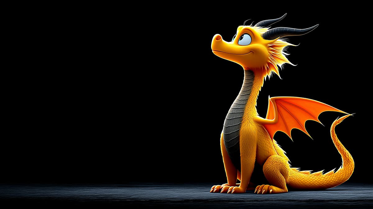 Cute Orange Baby Dragon Wallpaper – Fantasy Dragon Dark Aesthetic 4K Desktop Background wallpaper - Desktop Wallpapers  | Picmaze