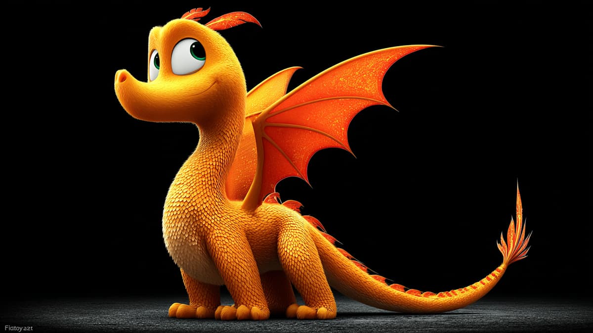 Cute Orange Baby Dragon 4K Wallpaper wallpaper - Desktop Wallpapers  | Picmaze
