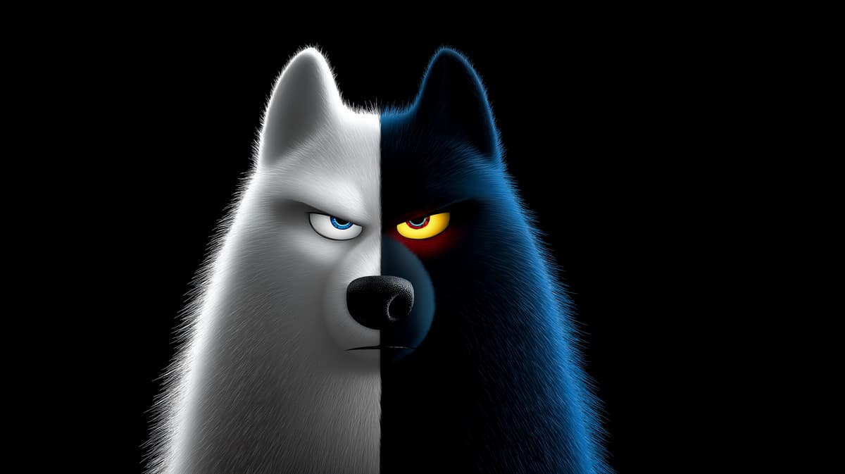 Dual Face Wolf 4K Dark Fantasy Wallpaper wallpaper - NATURE | Picmaze