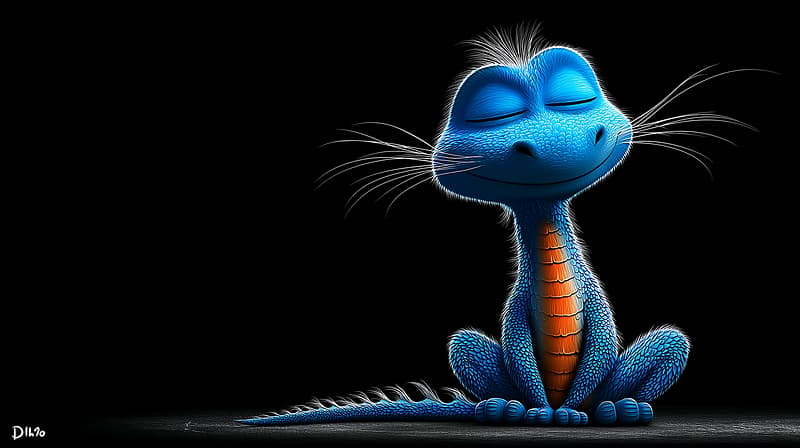 Cute Blue Baby Dragon Calm Fantasy 4K Wallpaper - Desktop Wallpapers  desktop Wallpaper | Picmaze