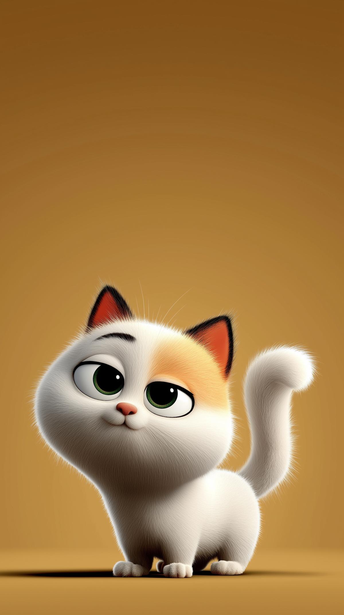 Cute White Kitten Mobile Wallpaper 4K wallpaper - Fantasy Wallpaper | Picmaze