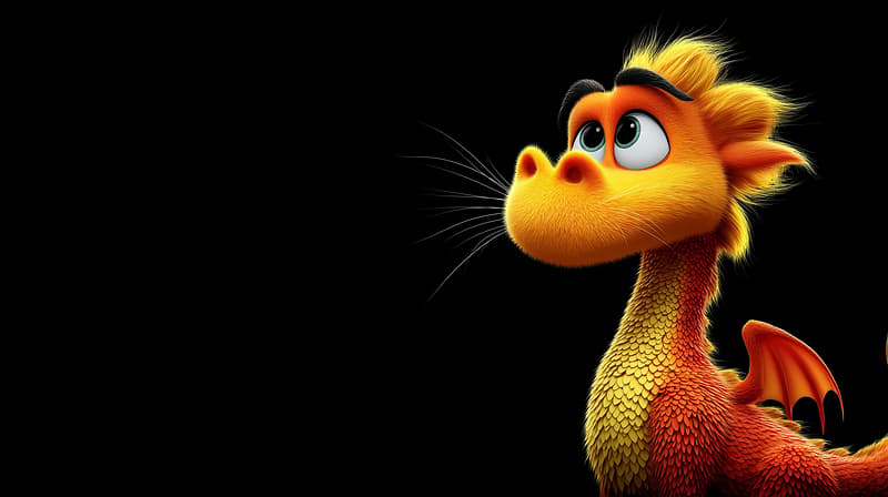 Cute Orange Baby Dragon Fantasy 4K Wallpaper - Desktop Wallpapers  desktop Wallpaper | Picmaze