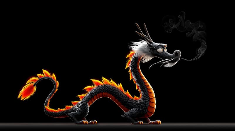 Epic Black Fire Dragon Desktop Wallpaper – Cinematic Fantasy 4K Dragon Background - Desktop Wallpapers  desktop Wallpaper | Picmaze
