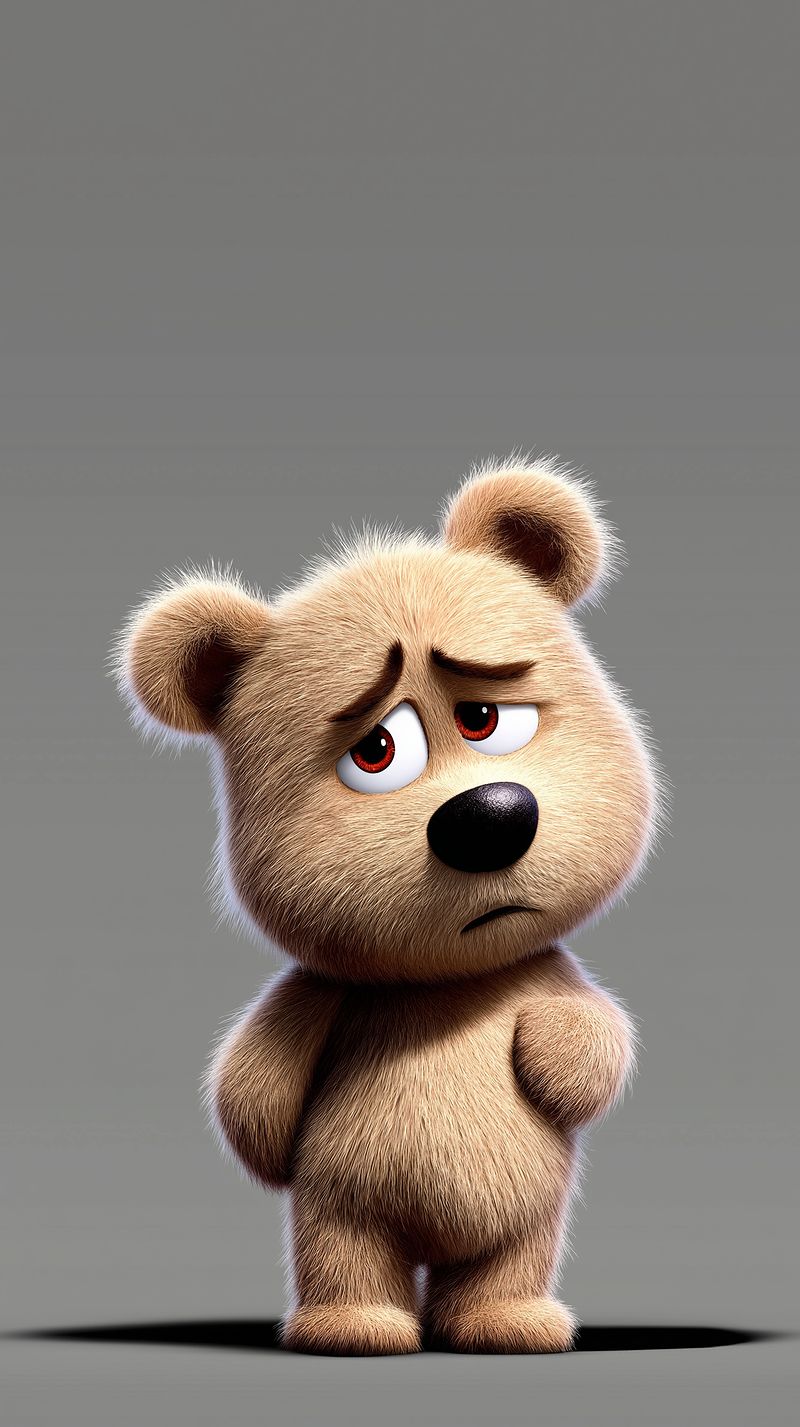 Cute Sad Teddy Bear Mobile Wallpaper - Fantasy Wallpaper mobile Wallpaper | Picmaze