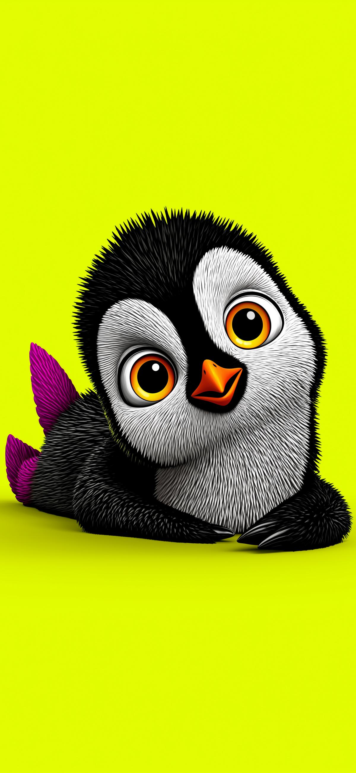 Cute Baby Penguin Cartoon 4K iPhone Wallpaper | Picmaze